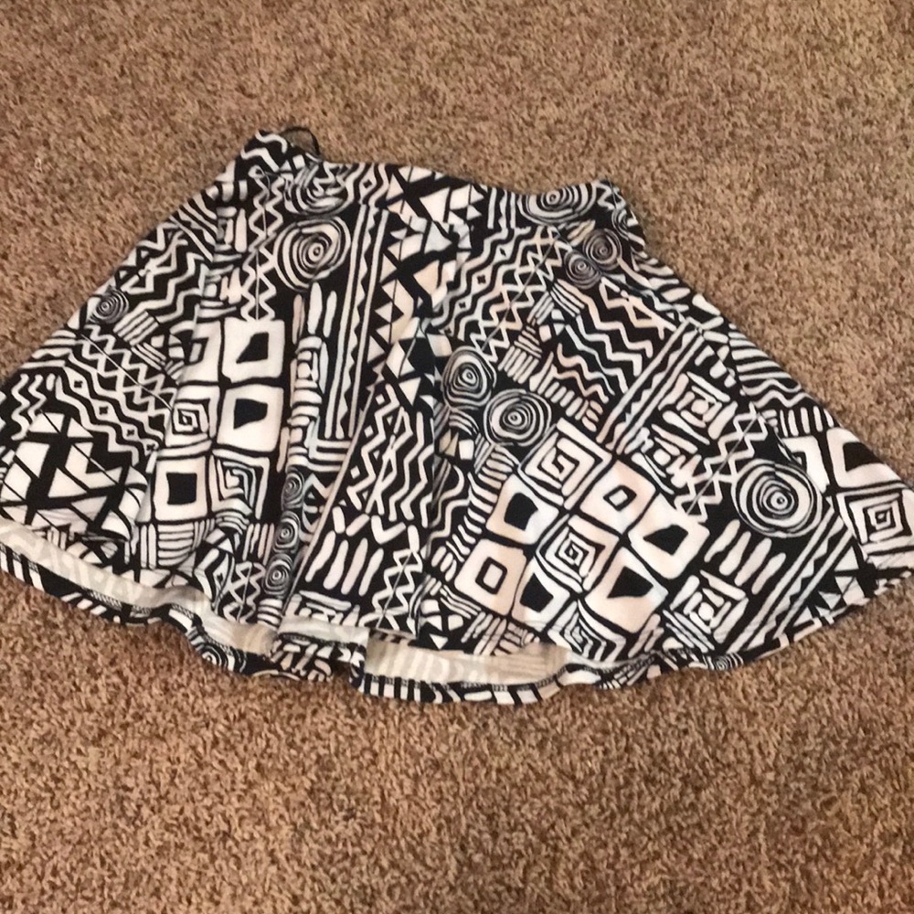 Tribal print skater skirt